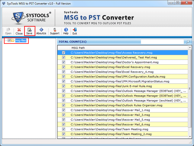 MSG to PST Download 1.0